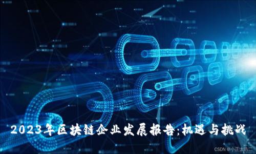 2023年区块链企业发展报告：机遇与挑战